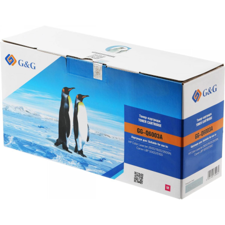 Картридж лазерный G&G GG-Q6003A пурпурный (2000стр.) для HP CLJ 1600/2600N/M1015/M1017, фото 