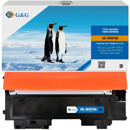 Картридж лазерный G&G GG-W2070A черный (1000стр.) для HP Color Laser MFP 179fnw/178nw/150nw, фото 