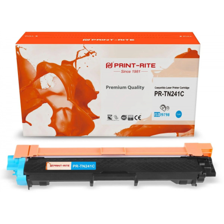 Картридж лазерный Print-Rite TFB684CPU1J PR-TN241C TN-241C голубой (1400стр.) для Brother HL-3170CDW, фото 