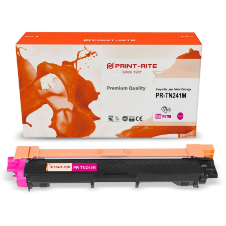 Картридж лазерный Print-Rite TFB685MPU1J PR-TN241M TN-241M пурпурный (1400стр.) для Brother HL-3170CDW, фото 
