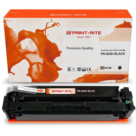 Картридж лазерный Print-Rite TFC447BPU1J PR-045H BLACK 045H Black черный (2800стр.) для Canon LBP 611Cn/613Cdw/631Cn/633Cdw/635Cx, фото 