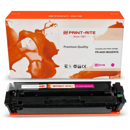 Картридж лазерный Print-Rite TFC449MPU1J PR-045H MAGENTA 045H Magenta пурпурный (2200стр.) для Canon LBP 611Cn/613Cdw/631Cn/633Cdw/635Cx, фото 