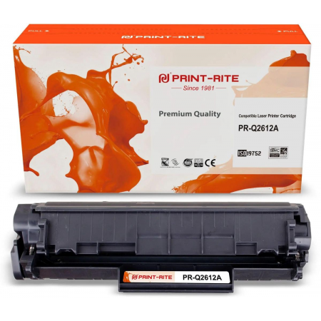 Картридж лазерный Print-Rite TFH724BPU1J1 PR-Q2612A Q2612A черный (2000стр.) для HP LJ 1010/1012/1015/1018/1020/1020Plus/1022/3015/3020, фото 