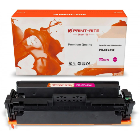 Картридж лазерный Print-Rite TFHAXJMPU1J PR-CF413X CF413X пурпурный (5000стр.) для HP LJ M452DW/DN/NW M477FDW/M477FDN/M477FNW, фото 