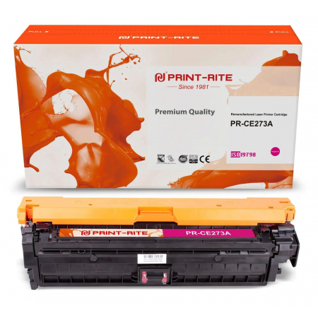 Картридж лазерный Print-Rite TRH862BPU1J PR-CE273A CE273A пурпурный (13500стр.) для HP LJ Ent CP5525, фото 