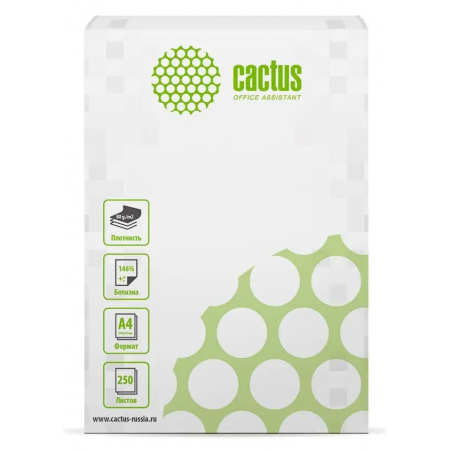 Бумага Cactus CS-OP-A480250 A4/80г/м2/250л./белый CIE146%, фото 