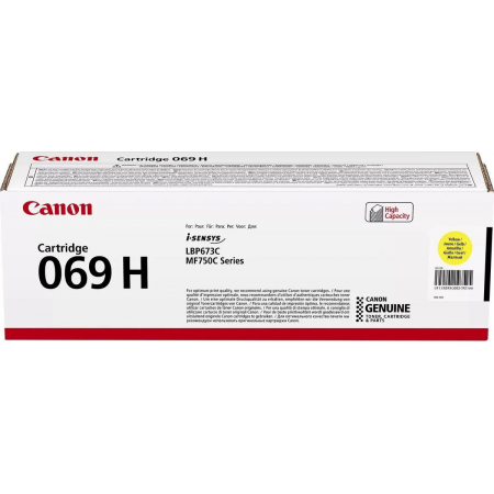Картридж лазерный Canon 069HY 5095C002/004 желтый (6000стр.) для Canon MF752Cdw, фото 