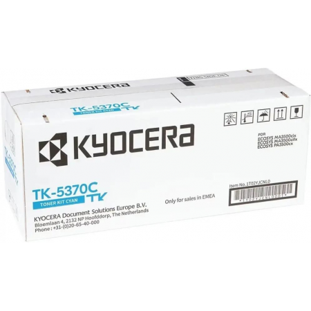 Картридж лазерный Kyocera TK-5370C 1T02YJCNL0 голубой (5000стр.) для Kyocera PA3500cx/MA3500cix/MA3500cifx, фото 