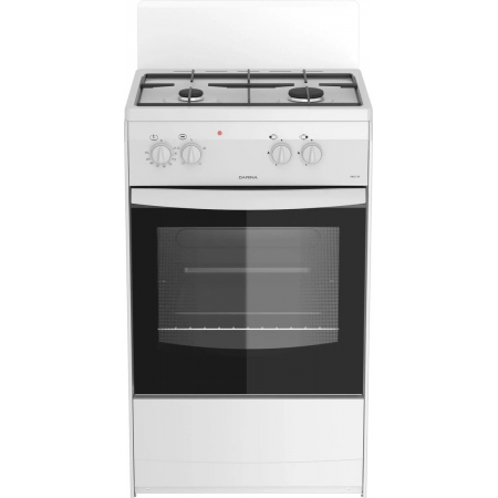 Плита комбинированная DARINA S KM521 300 W, 50х45см, 2 газ. конфорки, эл. духовка, цвет белый, фото 