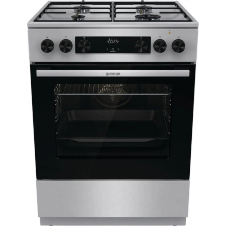 Плита Комбинированная Gorenje GKS6C70XJ нержавеющая сталь (без крышки) реш.сталь, фото 