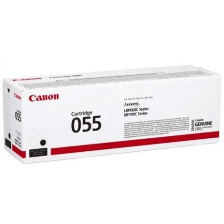 Тонер Картридж Canon 055 BK 3016C002 черный (2300стр.) для Canon MF746Cx/MF744Cdw/MF742Cdw/LBP664Cx/663Cdw, фото 