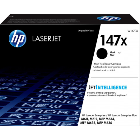 Картридж лазерный HP 147X W1470X черный (25200стр.) для HP LaserJet M610dn, фото 