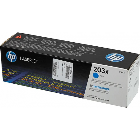 Тонер-картридж HP CF541X (HP 203X) голубой для HP LaserJet M254/M280/M281 2500 страниц., фото 