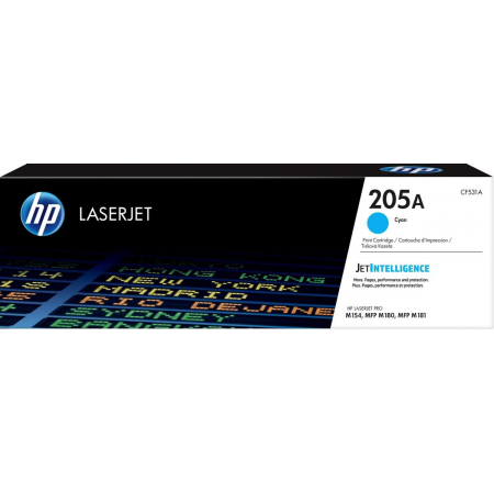 Тонер-картридж HP CF531A (HP 205A) голубой для HP LaserJet M180/M181 900 страниц., фото 