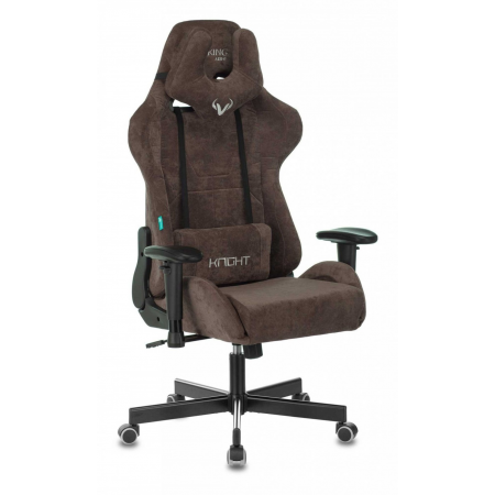 Кресло игровое Бюрократ VIKING KNIGHT LT10 FABRIC коричневый крестовина металл/пластик, фото 