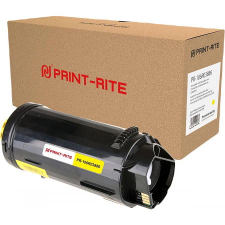 Картридж лазерный Print-Rite TFX721YPRJ PR-106R03886 106R03886 желтый (9000стр.) для Xerox VersaLink C500/505, фото 