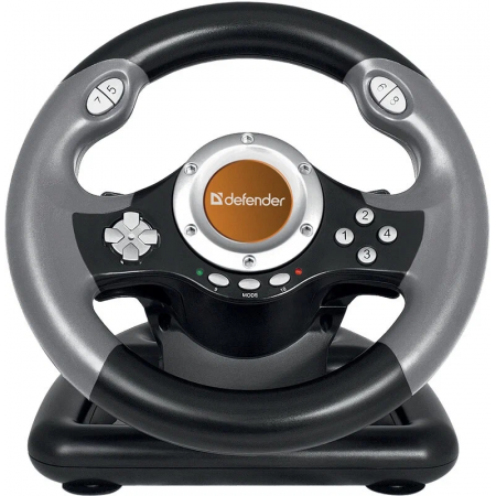 Руль DEFENDER CHALLENGE MINI 64351 {Руль+ педали, 10кн., 200мм.,USB}, фото 