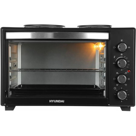 Мини-печь Hyundai MIO-HY099 45л. 2000Вт черный, фото 