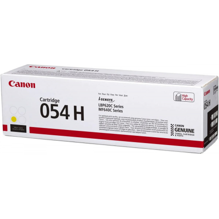 Тонер Картридж Canon 054 H Y 3025C002 желтый (2300стр.) для Canon MF645Cx/MF643Cdw/MF641Cw/LBP623Cdw/621Cw, фото 