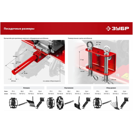 Культиватор Зубр МКТ-170, фото , изображение 26