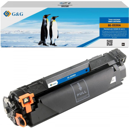 Картридж лазерный G&G GG-CE285A черный (1600стр.) для HP LJ Pro P1102/P1102w/1214nfh/M1132/M1212nf MFP/M1217nfw MFP, фото 
