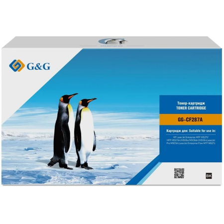 Картридж лазерный G&G GG-CF287A черный (9000стр.) для HP LJ M506dn/M506n/M506x, фото 