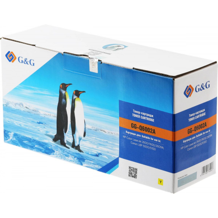 Картридж лазерный G&G GG-Q6002A желтый (2000стр.) для HP CLJ 1600/2600N/M1015/M1017, фото 