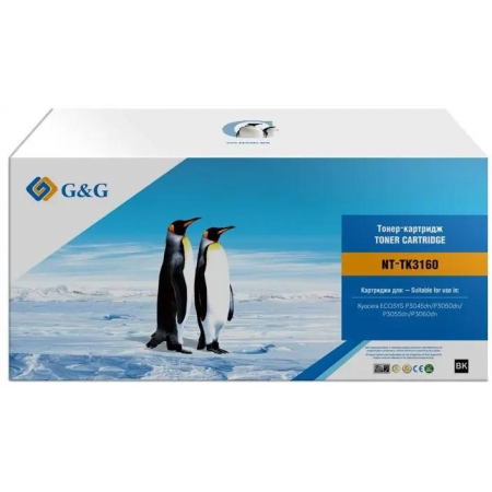 Картридж лазерный G&G GG-TK3160 черный (12500стр.) для Kyocera ECOSYS P3045dn/P3050dn/P3055dn/P3060dn, фото 