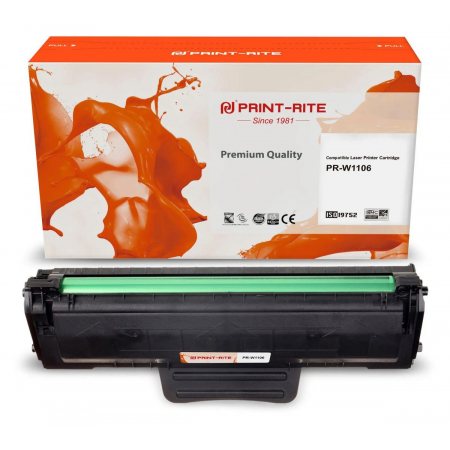 Картридж лазерный Print-Rite TFHB9GBPU1J PR-W1106 W1106A черный (1000стр.) для HP Laser 107a/107r/107w/135a MFP/135r MFP/135w MFP/137fnw MFP, фото 