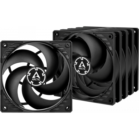 Вентилятор корпусной ARCTIC P12 Value pack (black/black) (5pc) (ACFAN00135A), фото 