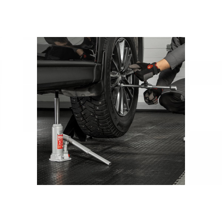 MATRIX Домкрат гидравлический бутылочный, 2 т, h подъема 181–345 мм, в пласт. кейсе// MASTER 50750, фото , изображение 12