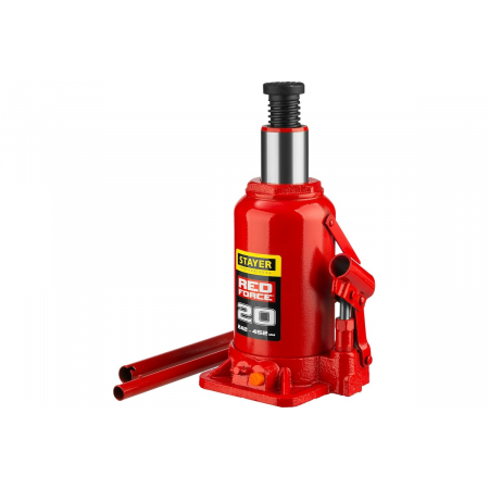Домкрат STAYER 43160-20_z01  гидравлический бутылочный red force 20т 242-452мм, фото , изображение 3