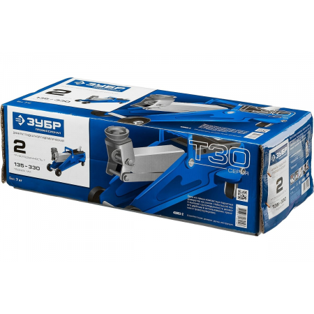 Домкрат ЗУБР 43053-2  гидравлический подкатной t30 2т 135-330мм профессионал, фото , изображение 4