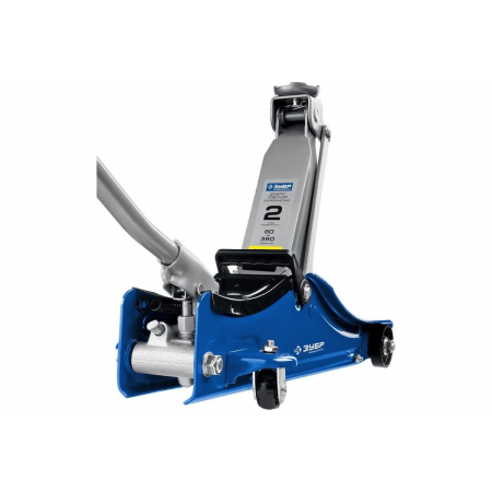 Домкрат ЗУБР 43058-2  гидравлический подкатной t55 2т 80-380мм профессионал, фото , изображение 2