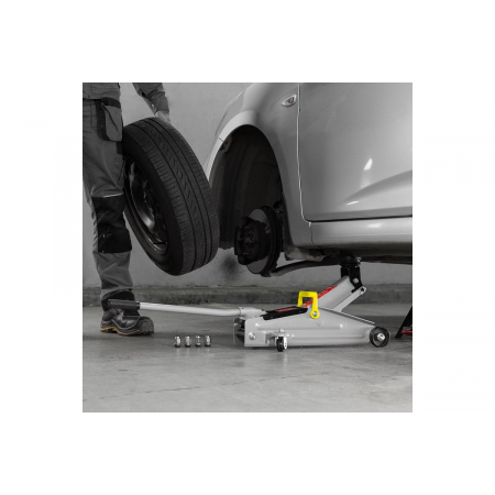 Домкрат MATRIX 51020  подкатный 2т h подъема 135–355мм, фото , изображение 9