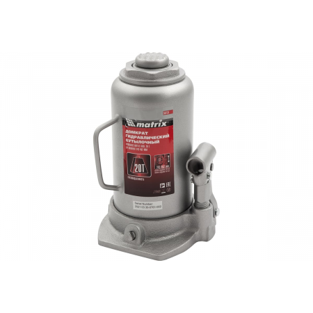 Домкрат MATRIX 50731  бутылочный 20т h подъема 242–452мм, фото , изображение 12