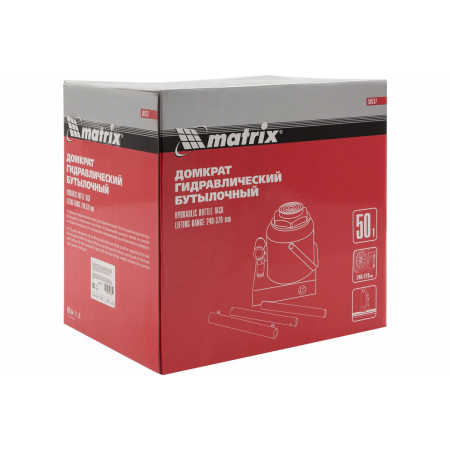 Домкрат MATRIX 50737  бутылочный 50т h подъема 236–356мм, фото , изображение 16