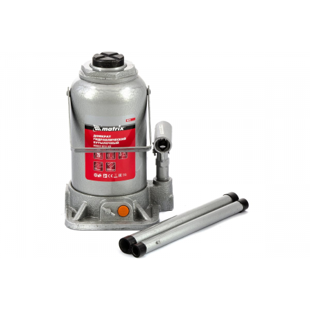 Домкрат гидравлический бутылочный, 20 т, h подъема 244–449 мм// Matrix, фото , изображение 2