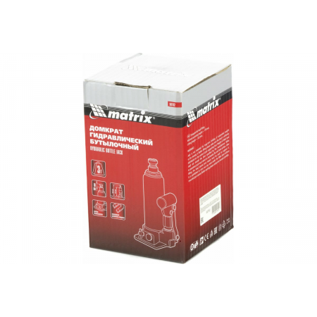 Домкрат гидравлический бутылочный, 3 т, h подъема 178–343 мм// Matrix, фото , изображение 17