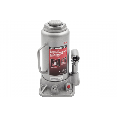 Домкрат MATRIX 50729  бутылочный 15т h подъема 230–460мм, фото , изображение 7