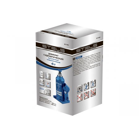 Домкрат STELS 51140 гидравлический бутылочный телескопический, 4 т, фото , изображение 13