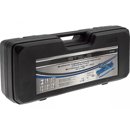 Домкрат STELS 51130  гидравлический подкатной в пластиковом кейсе 2 тонны low profile 80-380мм, фото , изображение 26