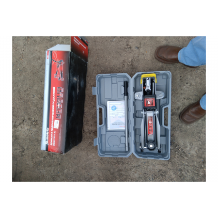 Домкрат MATRIX 51028 гидравлический подкатный 2 т h подъема 135–385мм в пласт. кейсе master, фото , изображение 26