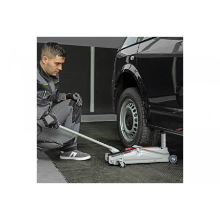 Домкрат MATRIX 51040  подкатный 3т h подъема 150–530мм, фото , изображение 7