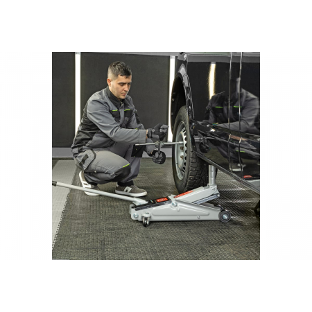 Домкрат MATRIX 51040  подкатный 3т h подъема 150–530мм, фото , изображение 9