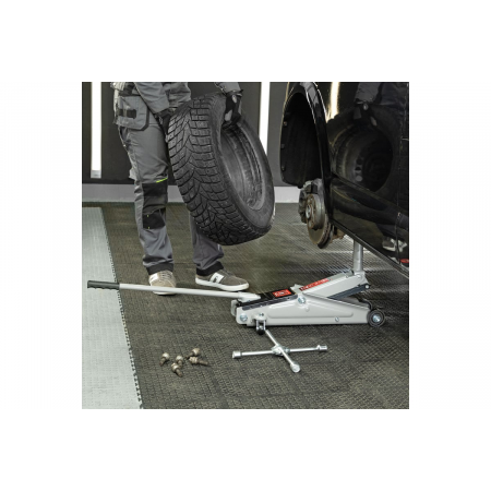 Домкрат MATRIX 51040  подкатный 3т h подъема 150–530мм, фото , изображение 10