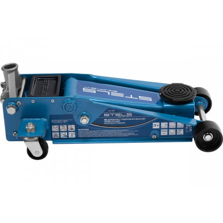 Домкрат STELS 51133  гидравлический подкатной быстрый подъем 3 т quick lift 130–465мм профессиональ, фото , изображение 11