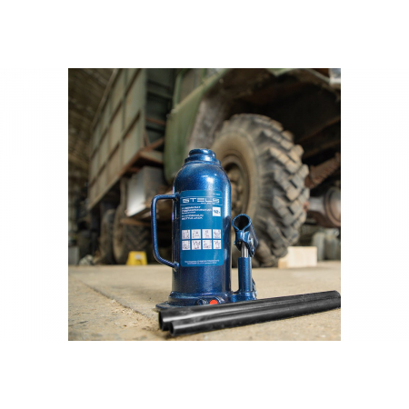 Домкрат гидравлический бутылочный, 12 т, h подъема 227–457 мм// Stels, фото , изображение 3