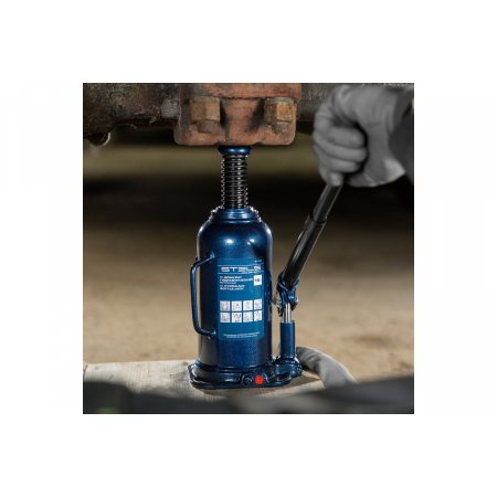 Домкрат гидравлический бутылочный, 16 т, h подъема 227–457 мм// Stels, фото , изображение 3