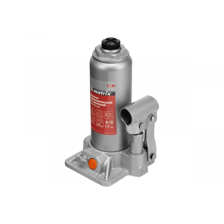 Домкрат гидравлический бутылочный, 4 т, h подъема 194–372 мм// Matrix, фото , изображение 6